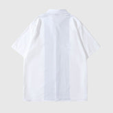 Hawaiihemd mit Blumenmuster und Streifen